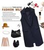 Korean Style Plus Size Mid-Length Lapel Vest for Women