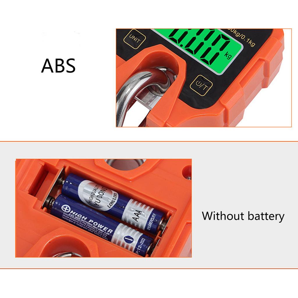 Elektronische Hängewaage Tragbare Handwaage Kranwaage mit Auto-Off Hintergrundbeleuchtung kg-lb Catty Ein-Tasten-Wechsel für Garage
