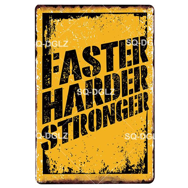 [SQ-DGLZ] Fitness Metall Zeichen Vintage Sport Club Metall Plaque Platte Gesundheit Wand Dekor Zinn Zeichen GYM Poster