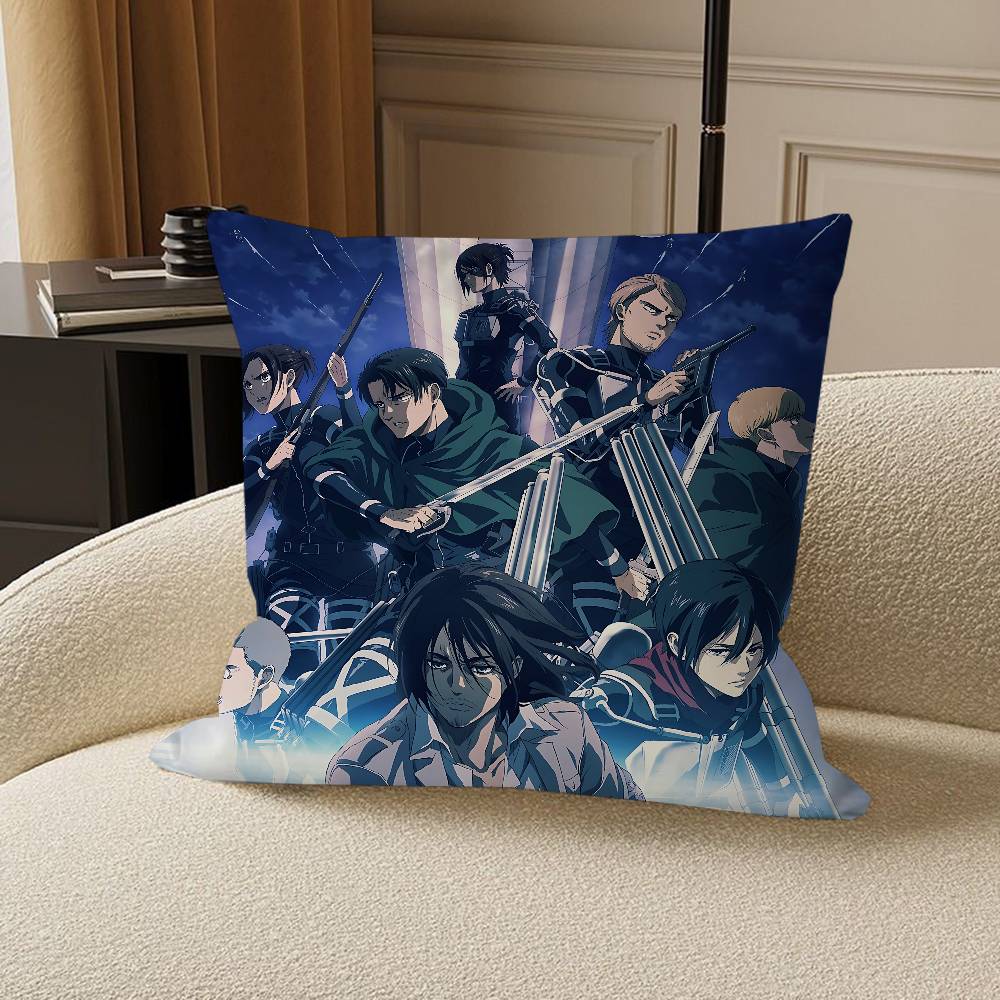 Anime A-attack On Titan Stitch Lucky Dragon Pillow Cover Sofa Cushion Cover Home Room Decoration Children Gift