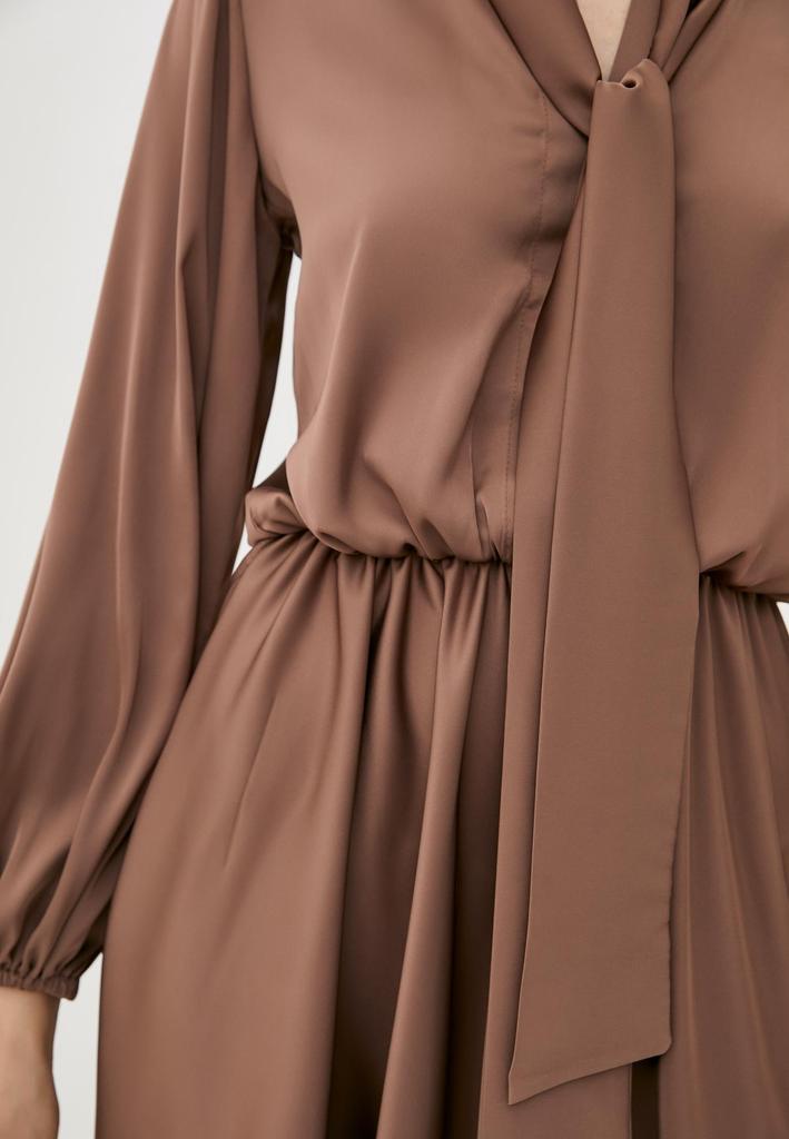 Silk Dress with Bow Collar ISSA Plus
