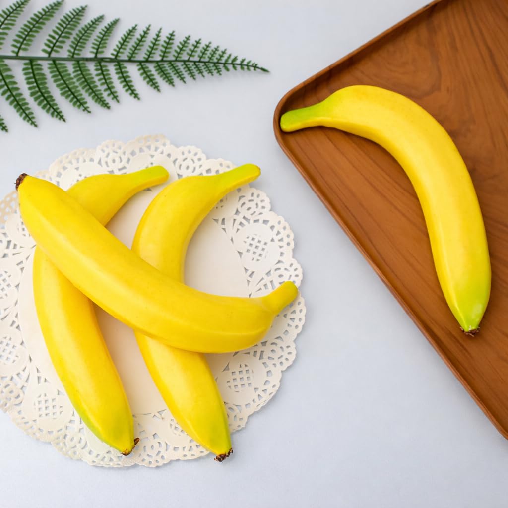 KOREWA Set of 5 Realistic Banana Food Samples for Interior and Store These Realistic Fruit Models Are Perfect for Interior Photography Decorative and