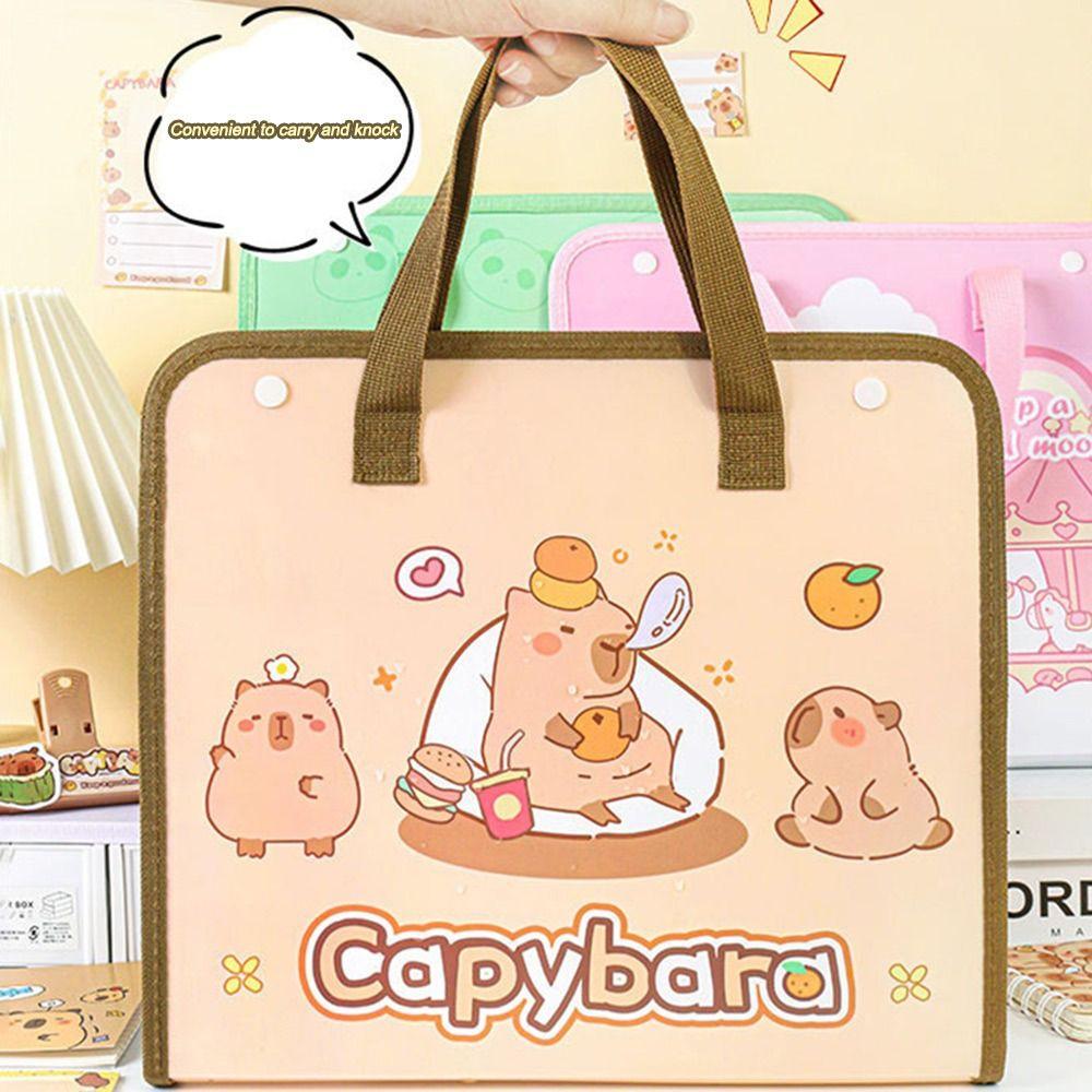 

с ручкой сумки для органов Capybara/Panda папка-файл портативная сумка для документов школьный офис Panda