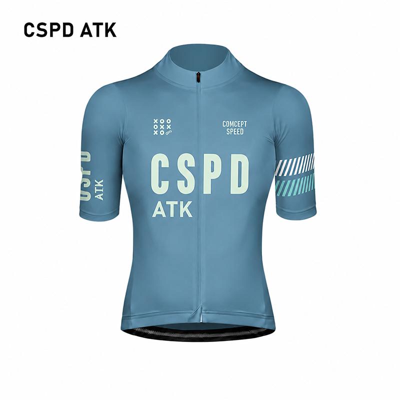 CSPD ATK Summer Cycling Clothing Men's Strap Cycling Pants Long Distance UVF50 Cycling Top Quick Drying Cycling Bib