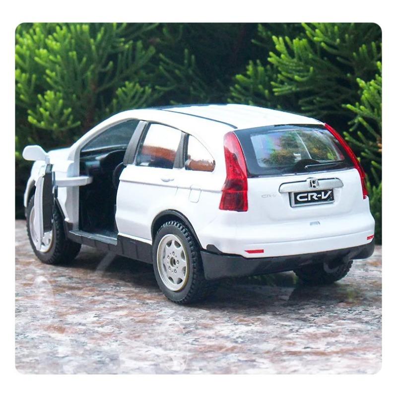1/32 HONDA CRV SUV Alloy Car Model Diecast Metal Toy Vehicles Car Model Simulation Sound and Light Collection Childrens Toy Gift