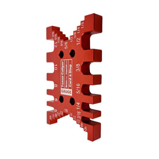 Woodworking Tenon Card Caliper Measurement Tool Durable Structure Comfortable Grip Smooth Operation Portable Tenon Card Caliper