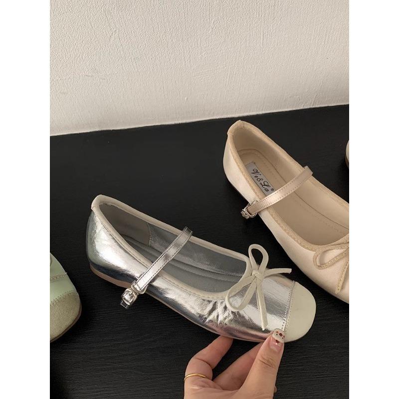 New Versatile Women's Mary Jane Shoes Fashionable Elegant Light Bow Women's Thick Heel Shoes Comfortable Dress Zapatos