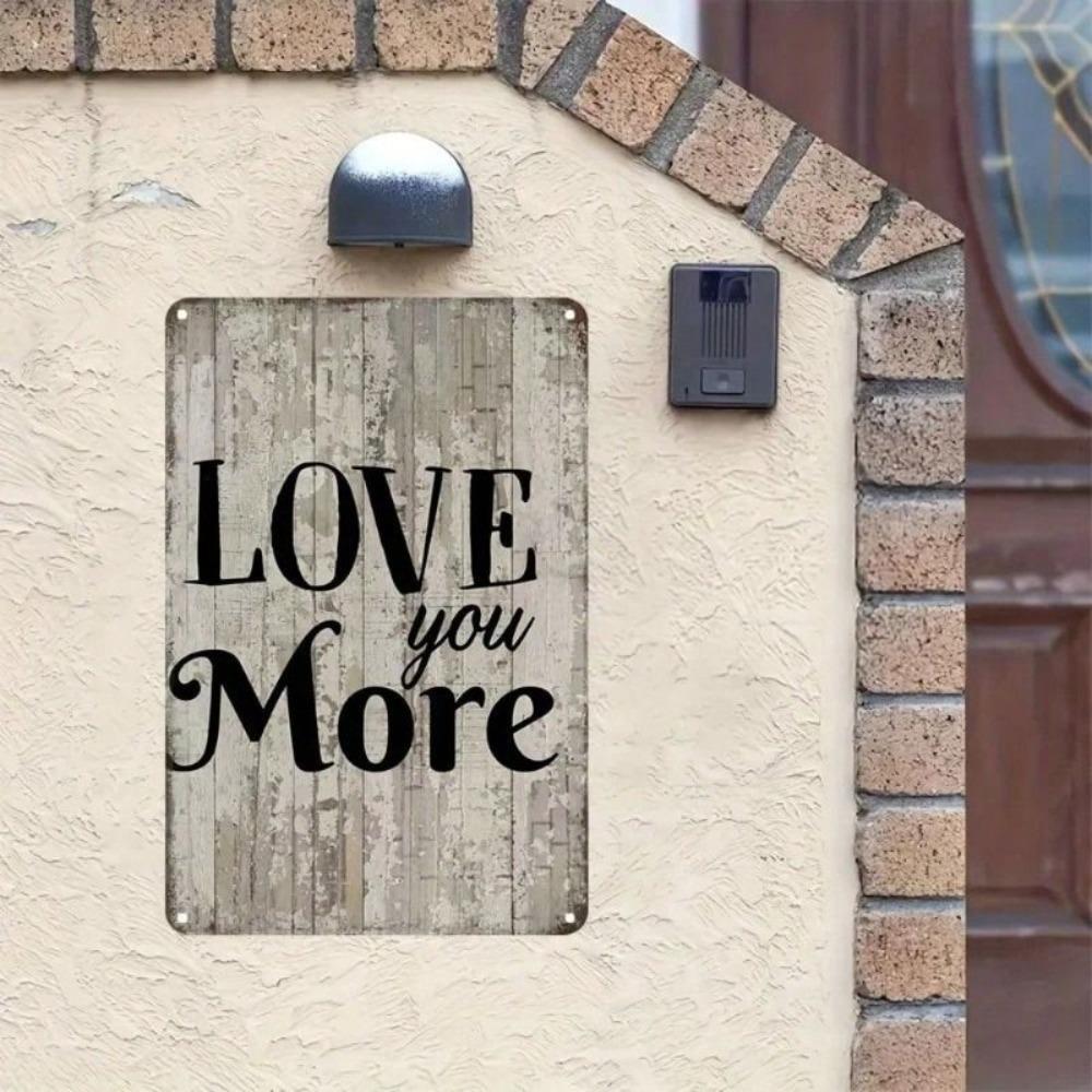 Vintage Love Romantic Metal Poster, Iron Wall Art for Home
