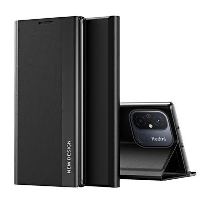 Case with a Flap and Stand for Xiaomi Redmi Note 12 Pro Sleep Case Pro Black