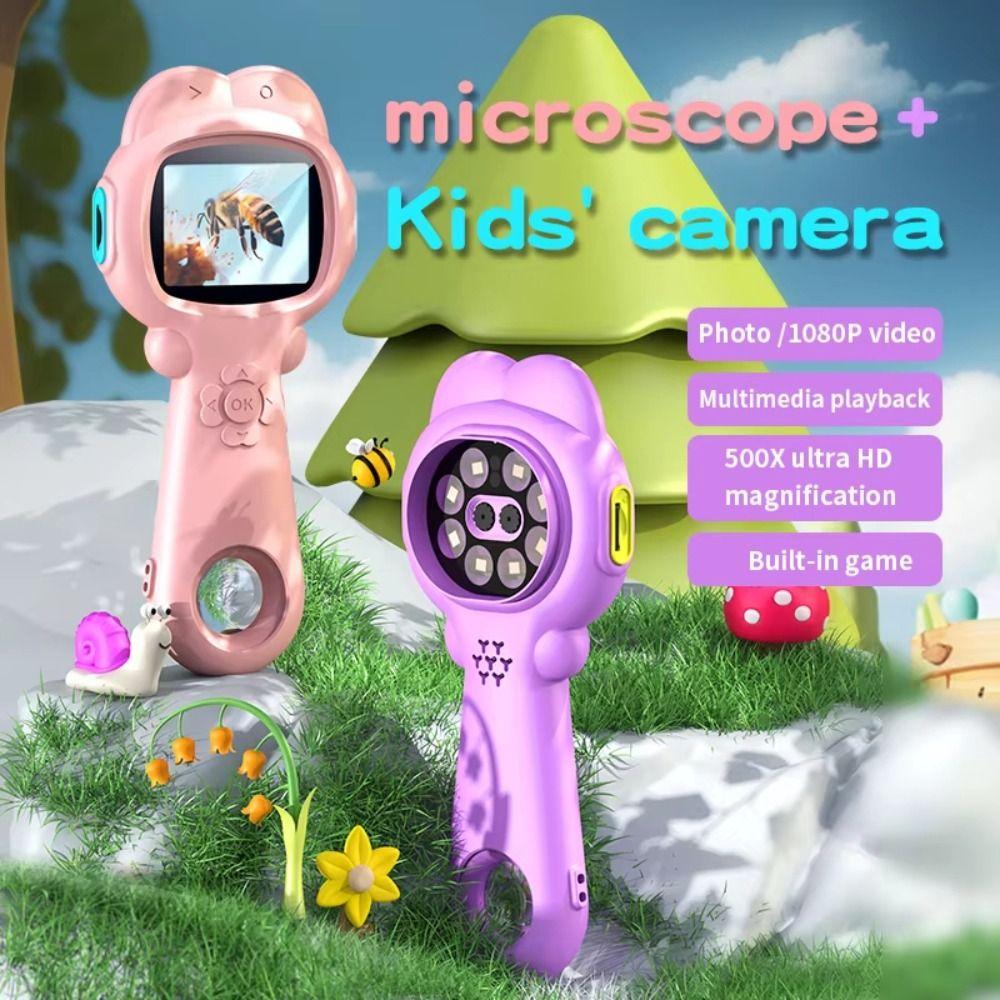 With Silicone Case Handheld Digital Microscope HD Mini Portable Microscope for 500mAh Laboratory