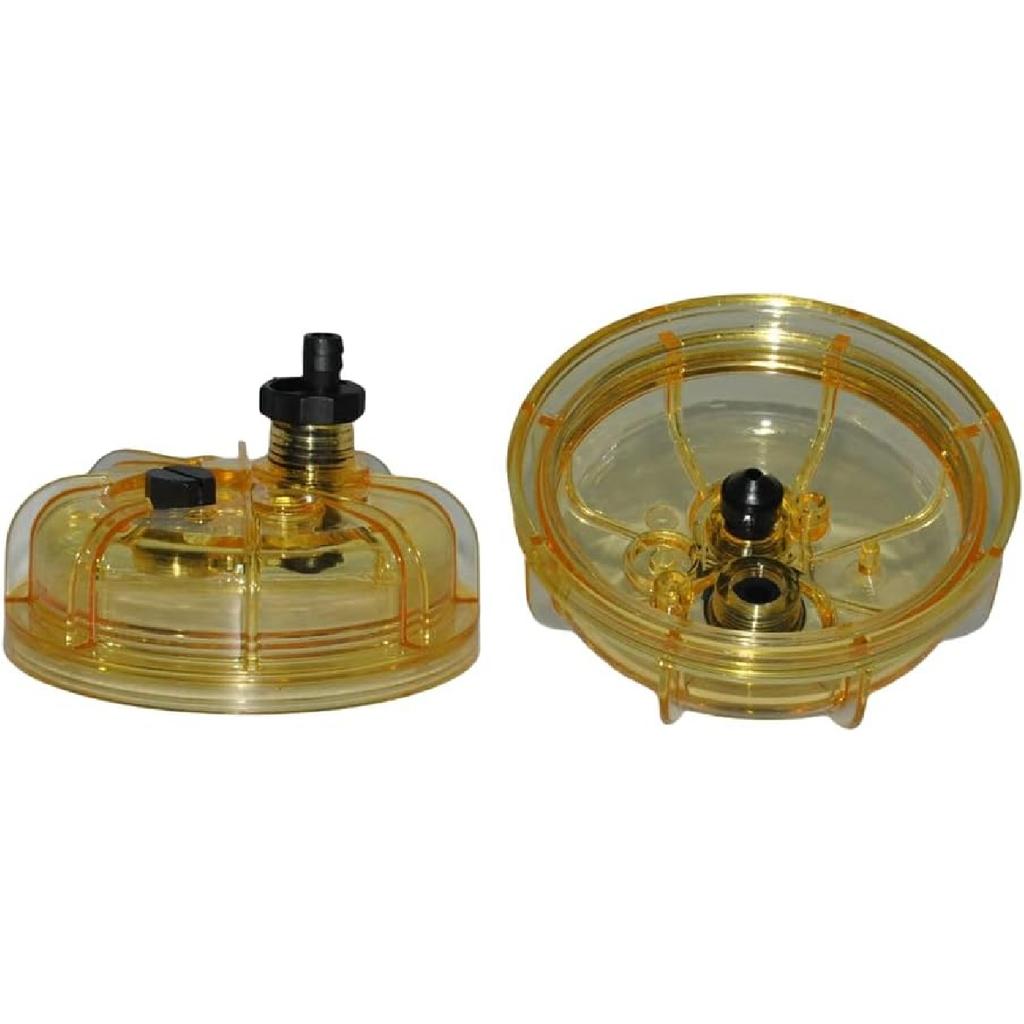 Fuel Filter Water Separator Bowl Assembly RK21113-01 Compatible With Applicable filter element part no. For R45T R45P R45S R60T R60P R60S R90T R90P