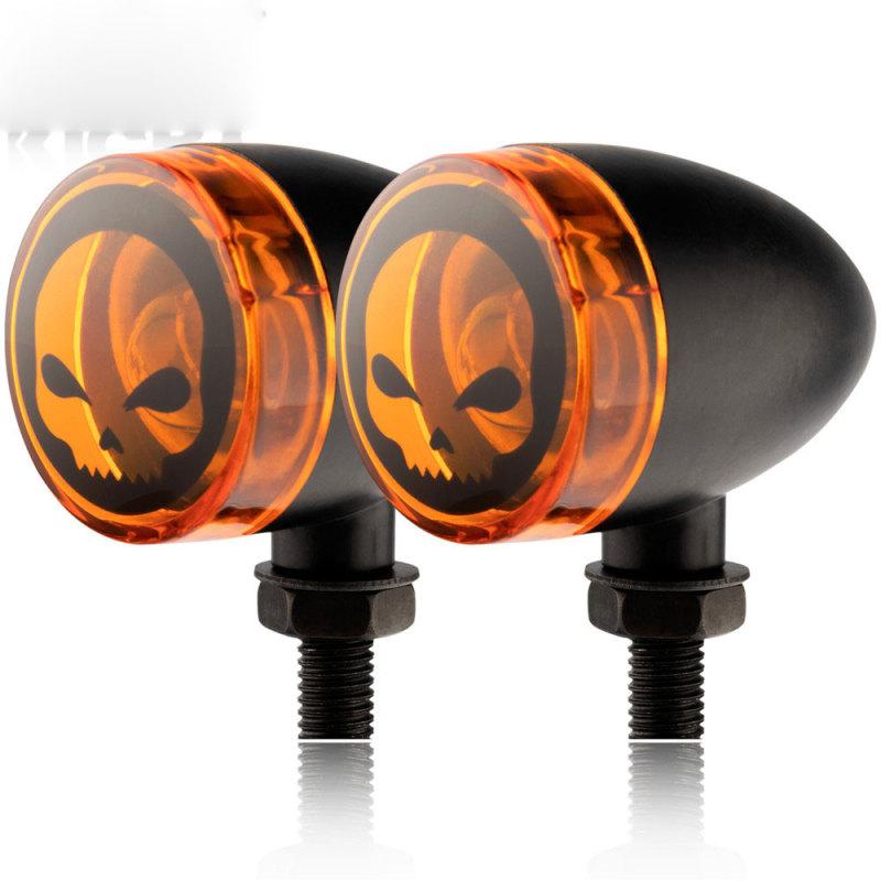 

DC12V Мотоцикл Светодиодные указатели поворота Дневной тормоз Стоп-сигнал M10 Резьба IP66 Водонепроницаемый череп