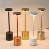 Simple LED Rechargeable Touch Metal Table Lamp Three Colors Bedside Cordless Desk Lamp Bar Outdoor Decoration Led Night Light