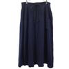 Yohji Yamamoto made in Japan wool Long skirt 2 Navy system Back zip Women Used