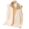 Winter Light Luxury Fashion  Fleece Fleece Waistcoat Men Sleeveless Vest Jacket Casual Solid Color Jacket
