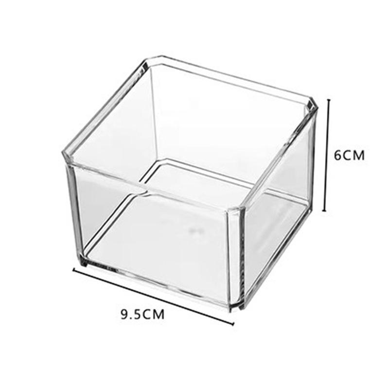 

Baji Clear Acrylic Stackable Desktop Storage Box for Cotton Pads and Swabs
