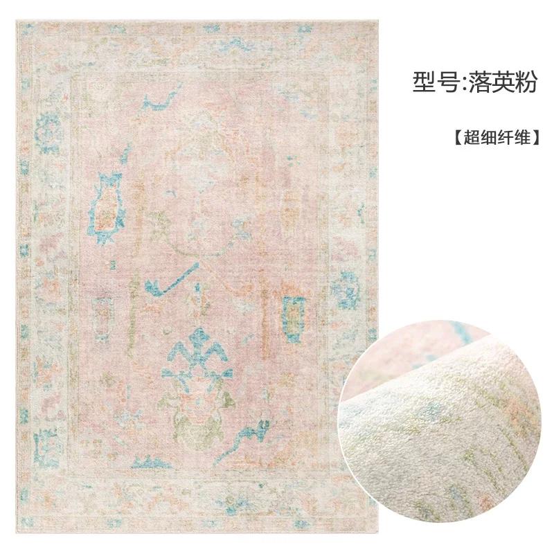 Bohemian Style Carpets for Living Room Thickend Plush Bedroom Decor Retro Carpet Washable Lounge Floor Mat Fluffy Soft Study Rug