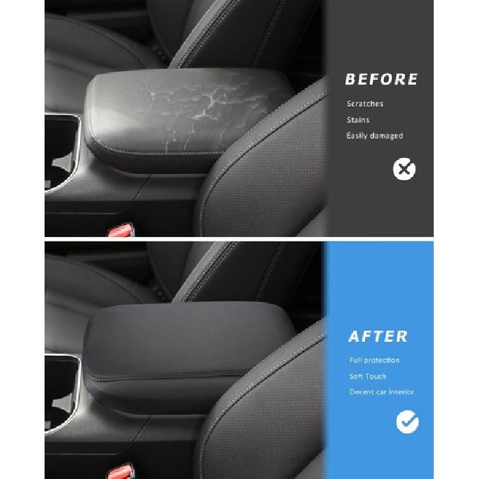 For 2025 Outback Accessories Car Center Console Cover for Outback Black Stitches