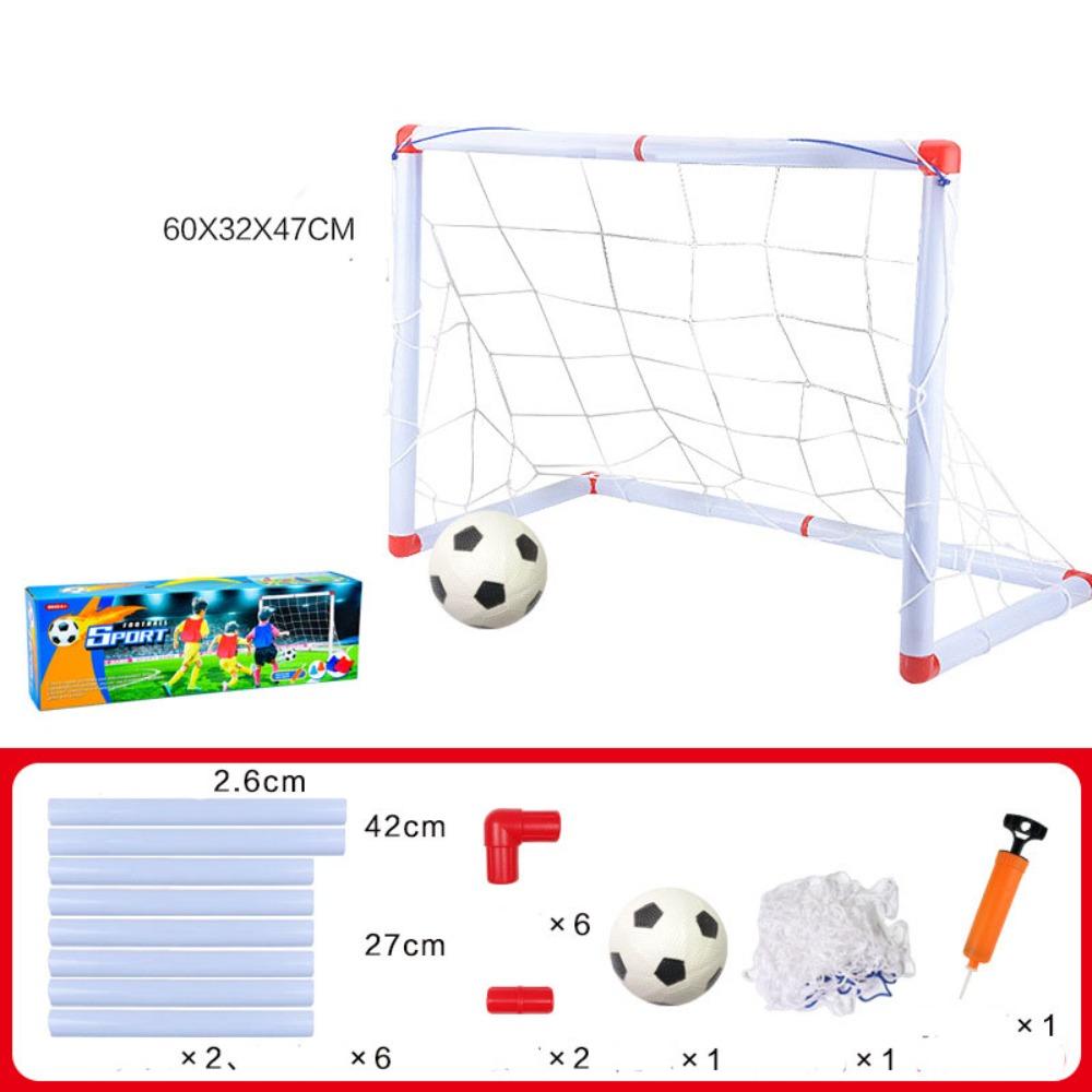 

Mini Folding Football Soccer Ball Plastic 2 Sizes Removable Goal Post Net Set High-strength Kids Indoor Outdoor Toys белый