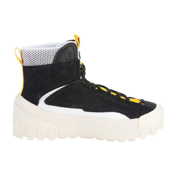 ONITSUKA TIGER Chunky Runner Mt Leather Wrap Warm High-Top Sneakers Unisex Sneakers Black Yellow 1183A420-001