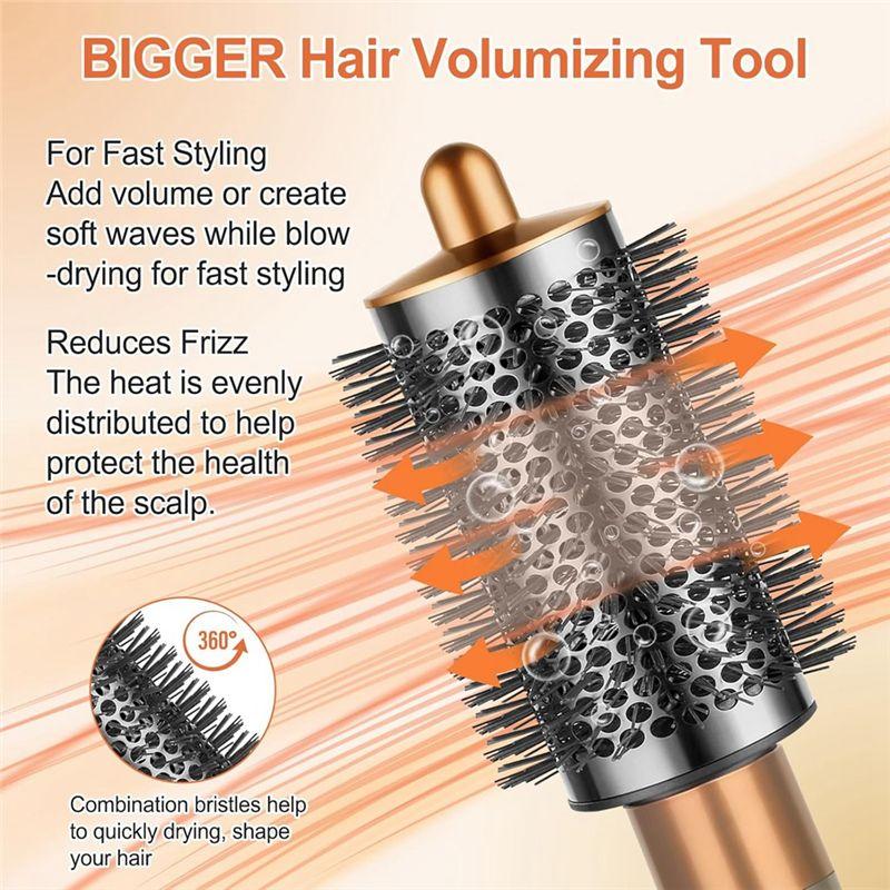 -November Upgraded Large Round Brush And Round Volumizing Brush Set For Dyson Airwrap HS01 HS05 HS08 Curling Iron Attachment Acc