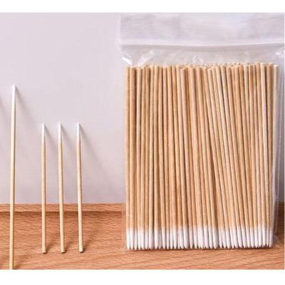 1 bolsa de bastoncillos de algodón de madera, bastoncillos de algodón desechables, palillos de limpieza de oídos para maquillaje, herramientas cosméticas para extensión de pestañas y uñas
