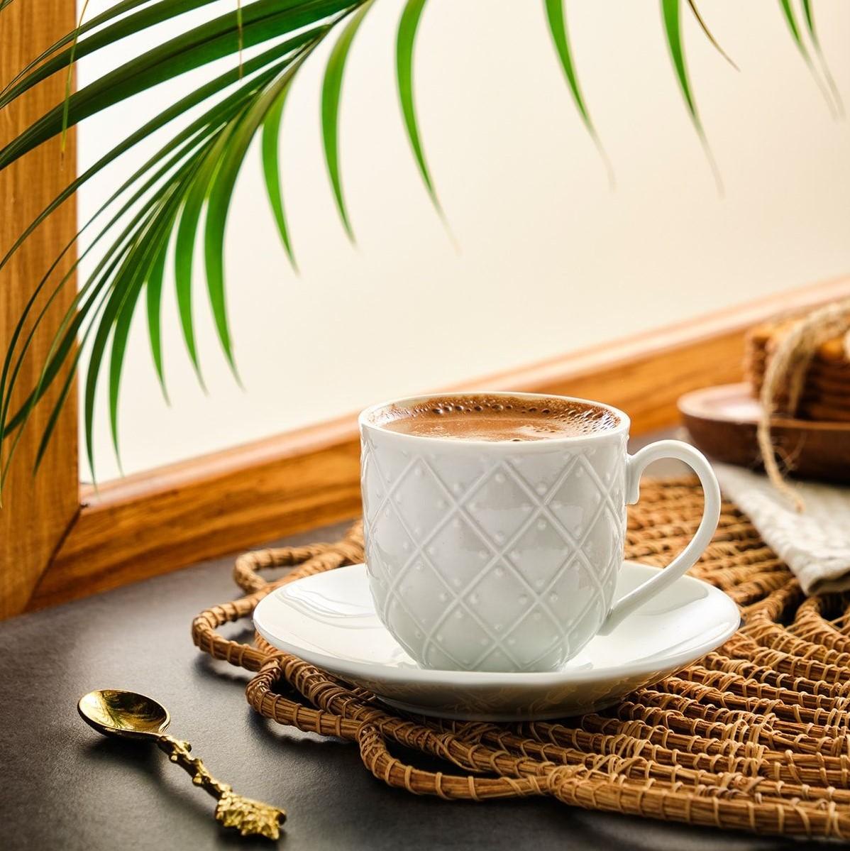 

Набор из 6 кофейных чашек 90 мл, фарфор, высококачественный турецкий кофе