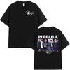Raper Pitbull Im Back Tour 2026 Album Merch Koszulka Unisex Odzież Damska Moda Hip Hop Krótki Rękaw Koszulki Streetwear