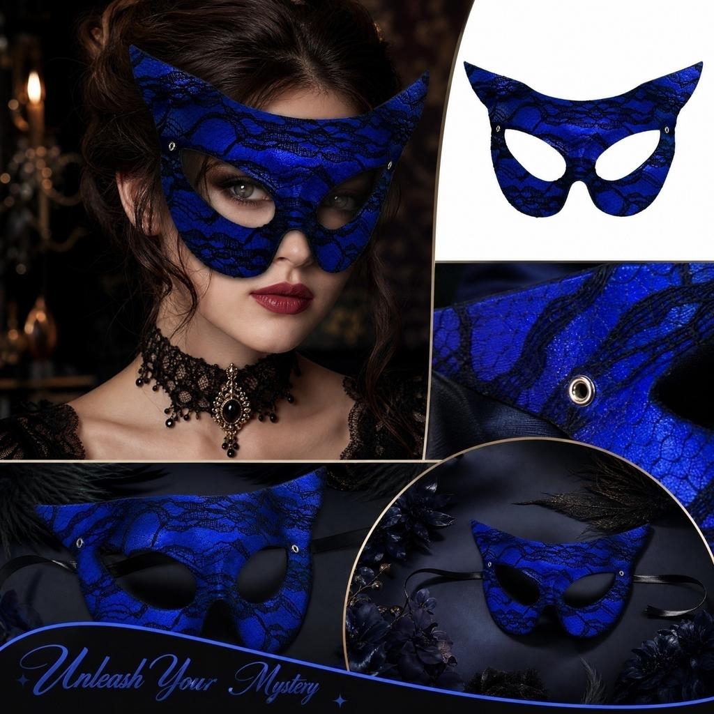 New Cute Face Lace Snake Pattern for Masquerade Party