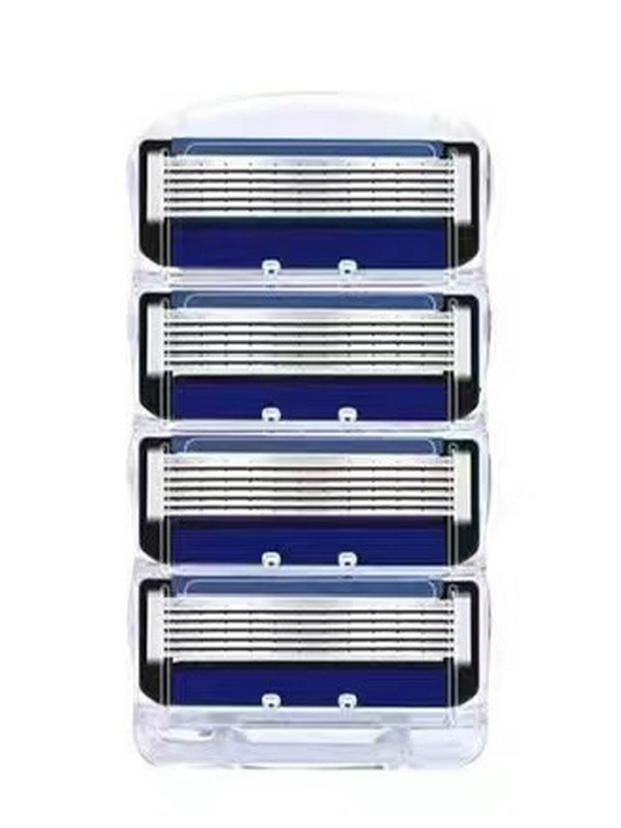 Geely Men's 6-Layer Manual Razor Blades - Universal Shaving for Beard, Knife, and 5-Layer Razor Compatibility