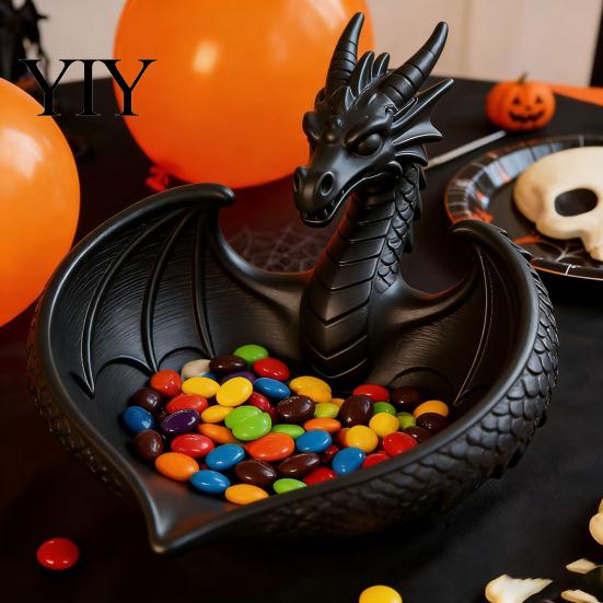 New Chinese Style Decor 3D Printed Dragon Storage Box, Modern Desk Organizer for Keys Jewelry Unique Gift Idea Candy, Flying Figurine Home Office,