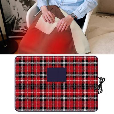 Electric Heated Blanket USB Car Heating Shawl Blanket Foldable Electric Knee Blanket for Road Trip
