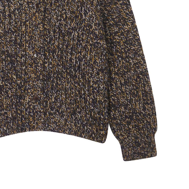 LESS 2024 Fall Lambswool V-Neck Cardigan