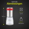 Chili Mill Stainless Steel and Glass Spice Cutter - Chilli Cutter for Coarse  - Chilli Cutter Spice Mill Herb Mill - with Aroma Protective