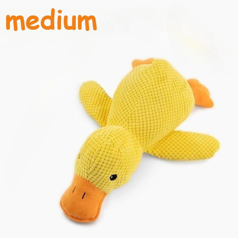 1pc Plush Duck Dog Chew Toy Suitable for Small Medium Large Dogs -Durable Teething Relief Chewable Duck for Play & Dental Health