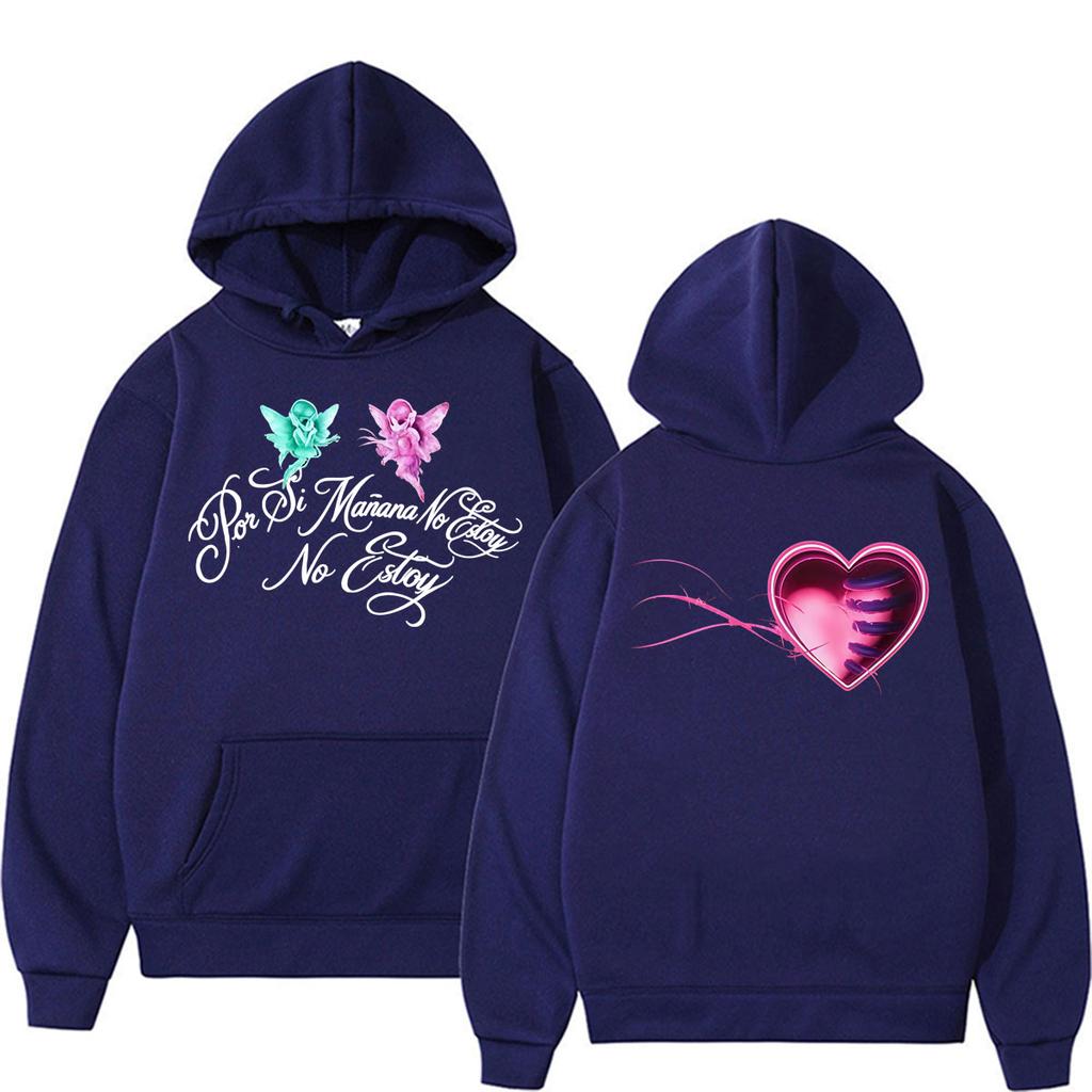 Omar Courtz Por Si Manana No Estoy Tour Heart Hoodies Unisex Vintage Fashion Aesthetic Sweatshirt Casual Long Sleeve Pullover