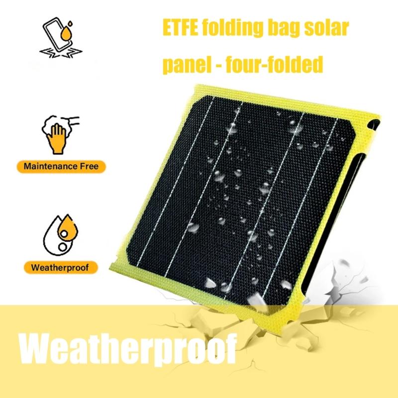 Multifunktionales 40W faltbares Solarpanel mit doppeltem USB- und Port-ETFE-Materialbeschichtung für alle Wetterbedingungen