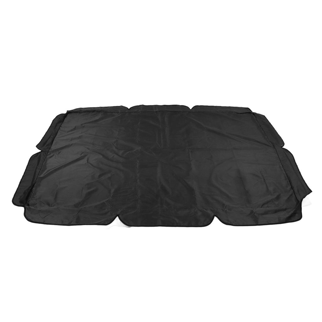 Swing Canopy 600D Silver Coated Oxford Cloth Waterproof Swing Top Cover for Outdoor Black