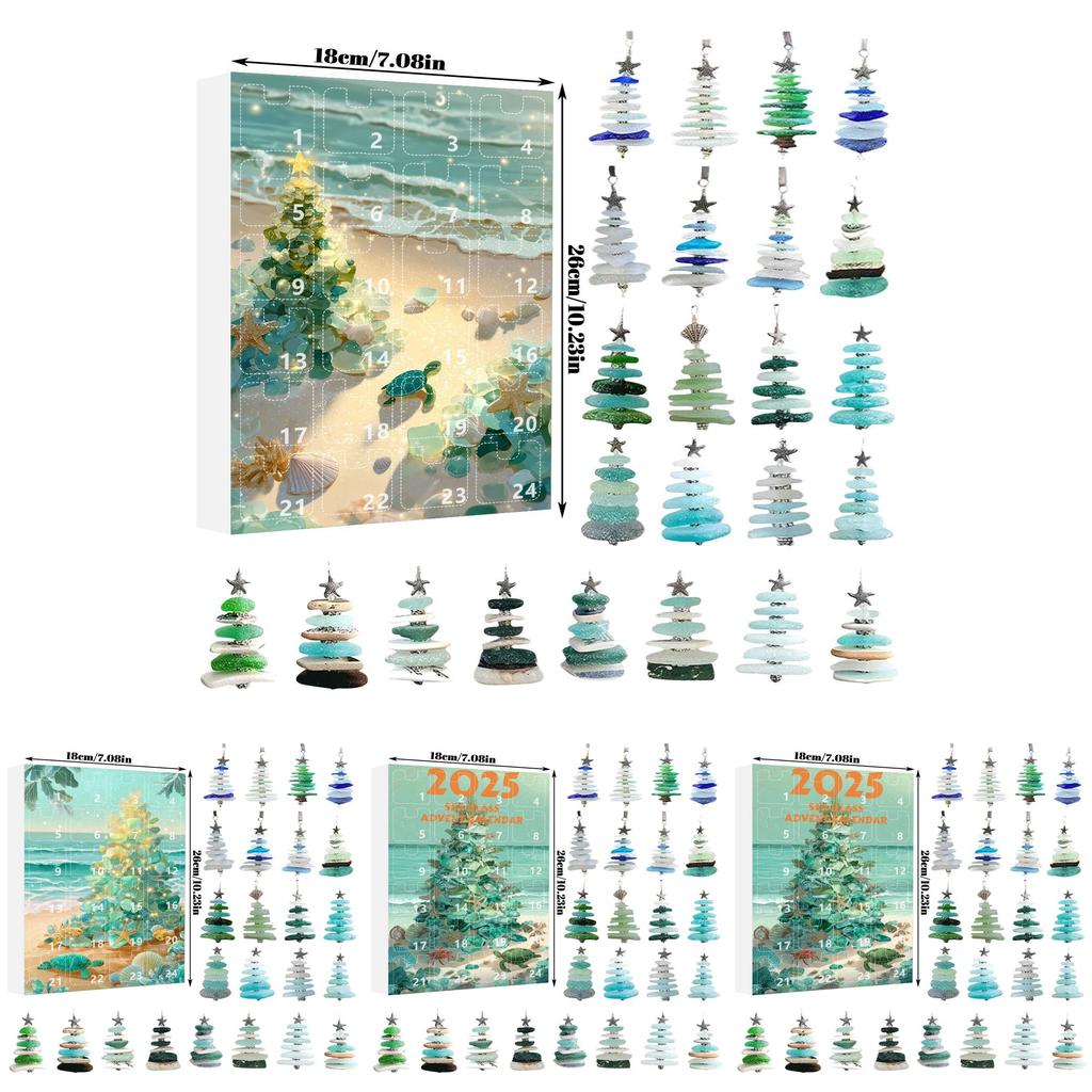 Christmas Blind Box Series Acrylic Tree Christmas Decor Gift For Holiday Celebration