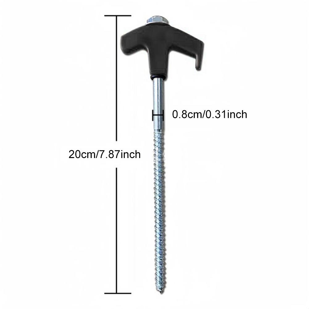 24Pcs Heavy Duty Spiral Screw with Hex Socket Stakes Ground Anchors Camping Stakes Tent Ground Nail Heavy Duty Tent Stakes Pegs