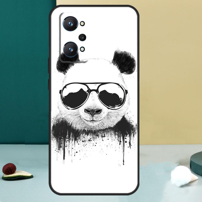 Cartoon Cute Panda Bear For Realme 13 12 10 11 14 Pro Plus GT 6 5 6T GT7 Pro C55 C53 C51 C21Y C25S C75 C67 C61 Case