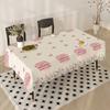 Mother'S Day Tablecloth Flowers Letters Festival Home Restaurant Dust-Proof Beautiful Wear-Resistant Decoration