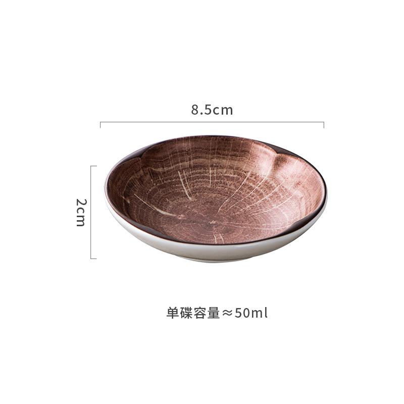 Platos de cerámica poco profundos con cambios de horno retro, platos de postre para restaurante, platos de ensalada, platos de carne, platos de exhibición de cocina molecular