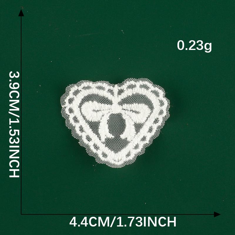 Cartoon Lace Bow Lace Embroidery Sticker Diy Hand Account Accessories Accessories Brooch Hairpin Hair Accessories Accessories Cloth Sticker
