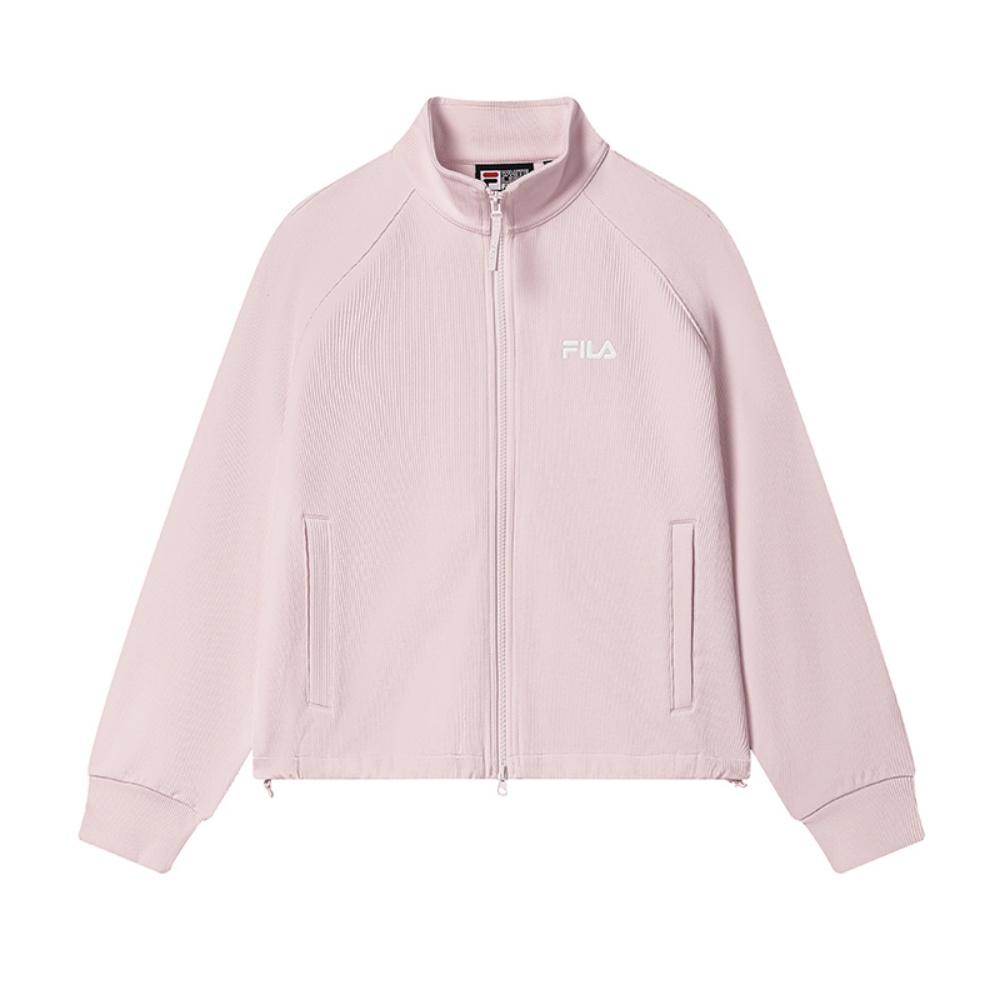 Fila Original Fashion Versatile Knitted Long Sleeve Jacket Women Jacket F11W539501F-PK