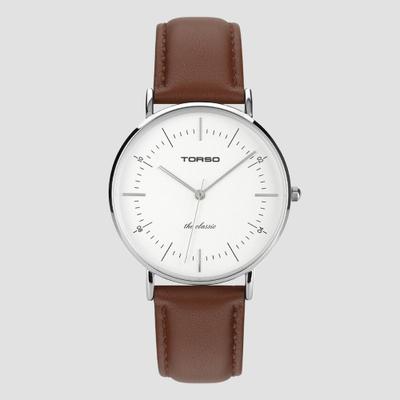 TORSO The Classic Quartz Men's Leather Watch T41L-M-SSBR