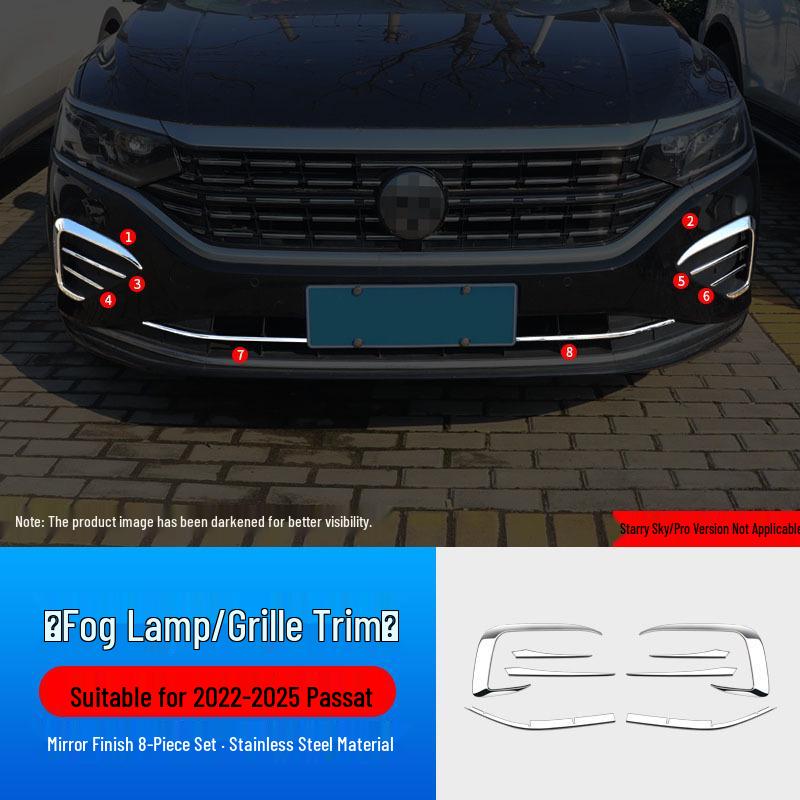 Volkswagen Passat Fog Light Frame Decorative Grille Trim Strip
