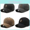 Versatile Warm Wool Blend Men's Baseball Cap Suitable For All Seasons With Ear Flaps