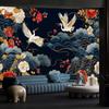 2D Traditional Chinese Crane Tapestry Backdrop for Wall Hanging