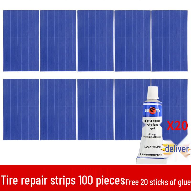 Electric Car & Motorcycle Tire Repair Set with Vacuum Strips - Quick, Minimal Invasive Fix
